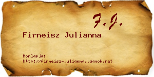 Firneisz Julianna névjegykártya